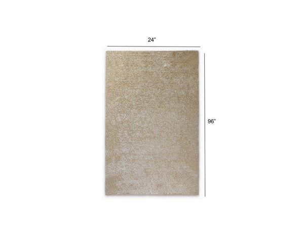 2’ x 8’ Beige Contemporary Runner Rug