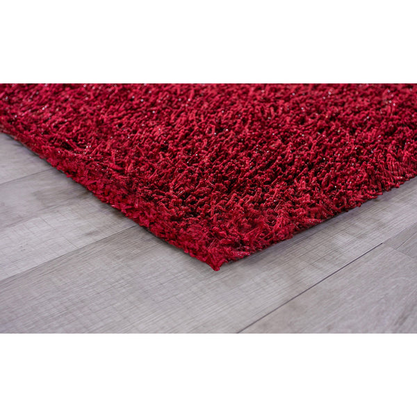 2’ x 8’ Burgundy Contemporary Runner Rug