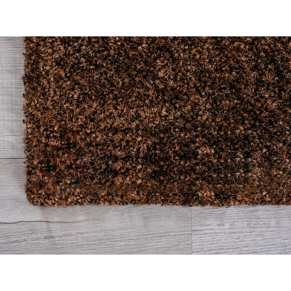 2’ x 8’ Brown Textured Modern Runner Rug