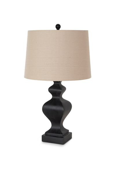 Set of 2 Black Curvy Base Table Lamps