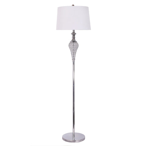 Striking Glam Bling Chrome Floor Lamp