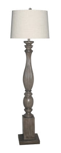 Gray Wash Plantation Floor Lamp