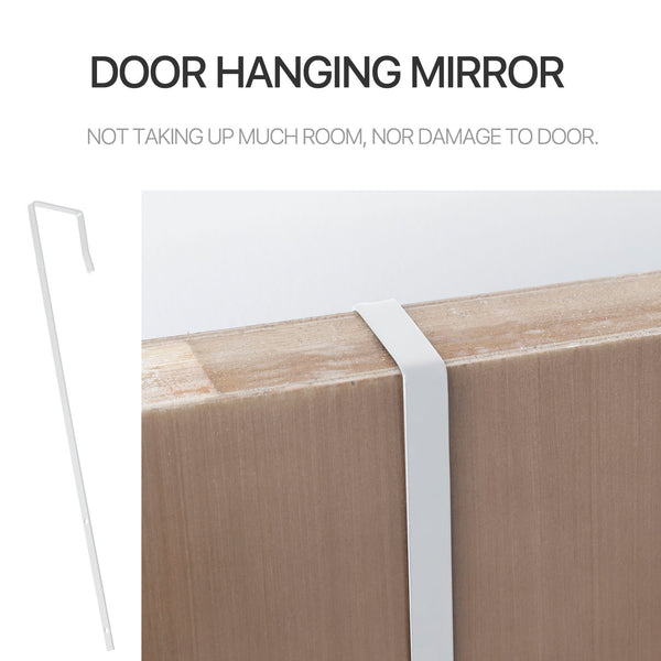 Door Mount White Mirror