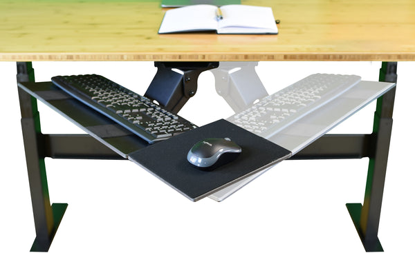 Black Ergonomic Under Desk Pull Out Keyboard Tray