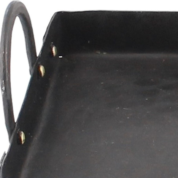 Traditional Black Iron Serving Tray