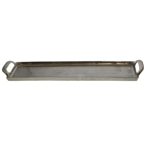 Silver Narrow Rectangular Tray