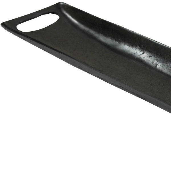 Jumbo Black Metal Boat Shaped Tray