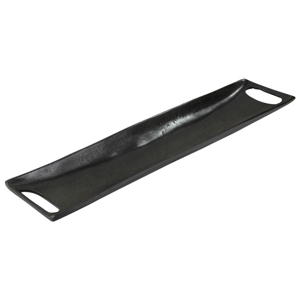 Jumbo Black Metal Boat Shaped Tray