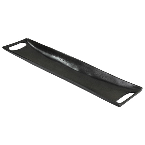 Jumbo Black Metal Boat Shaped Tray