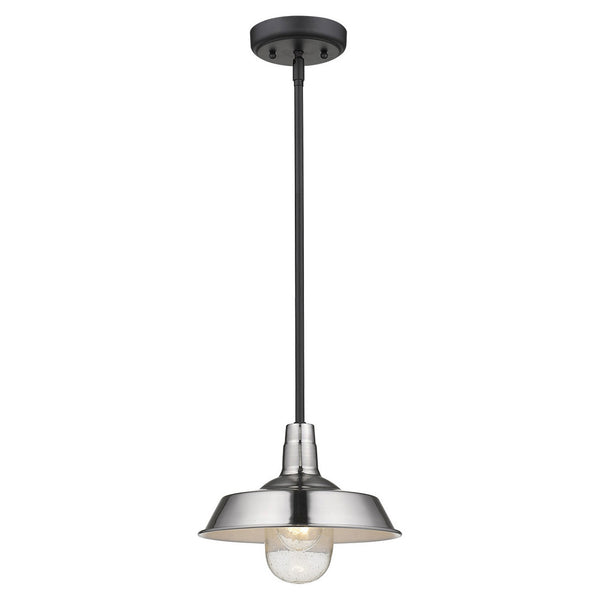 Silver Shallow Plate Adjustable Pendant Light