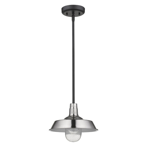 Silver Shallow Plate Adjustable Pendant Light