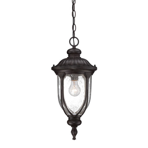 Black Cast Aluminum Hanging Pendant Light