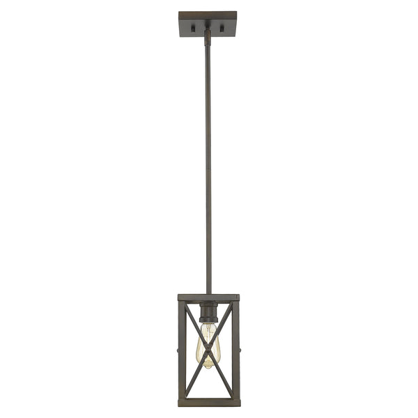 Brooklyn 1-Light Oil-Rubbed Bronze Mini-Pendant