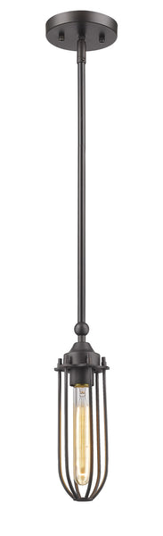 Garret 1-Light Oil-Rubbed Bronze Mini Pendant