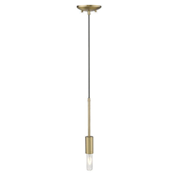 Perret 1-Light Aged Brass Mini Pendant