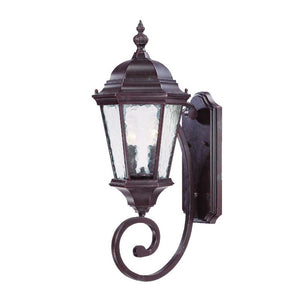 Two Light Brown Carousel Lantern Wall Light