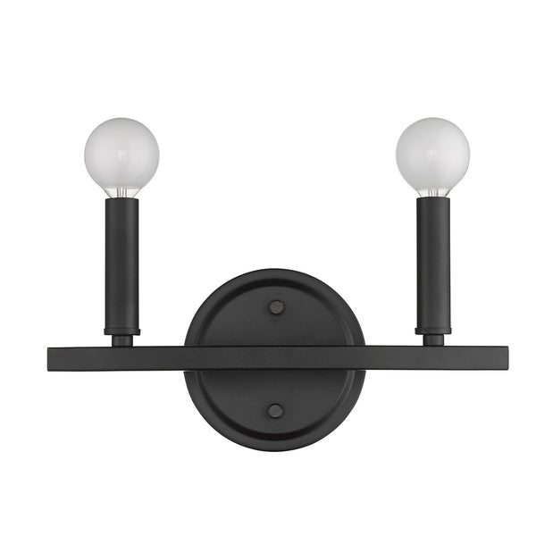 Sawyer 2-Light Matte Black Vanity