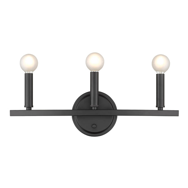 Sawyer 3-Light Matte Black Vanity