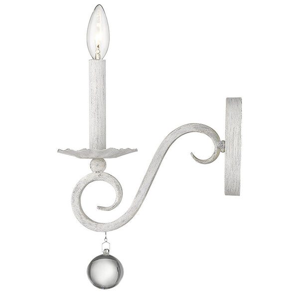 Callie 1-Light Country White Sconce