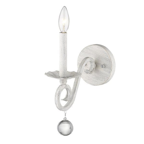 Callie 1-Light Country White Sconce