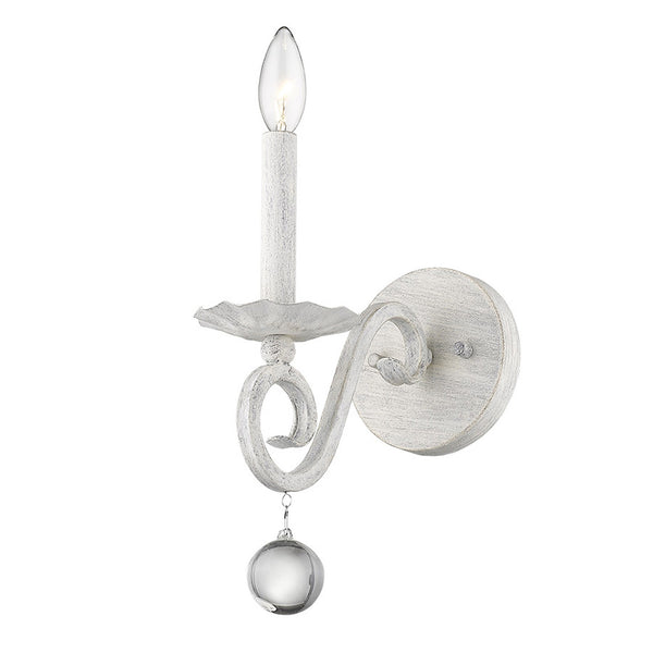 Callie 1-Light Country White Sconce