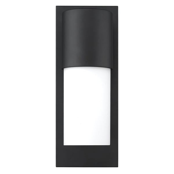 Contemporary Matte Black and White Wall Light