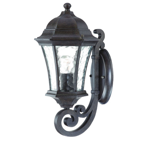 Antique Black Tapered Lantern Wall Light