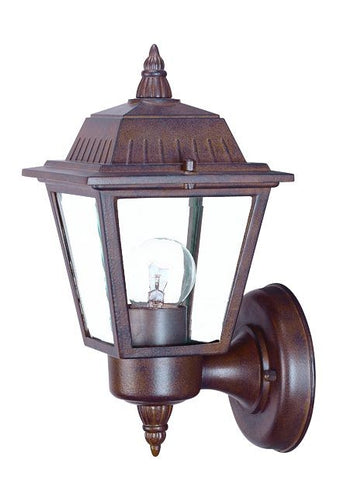 Dark Brown Cast Aluminum Outdoor Wall Light