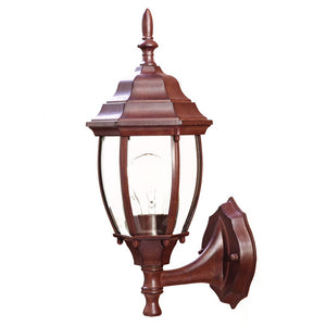 Dark Brown Globe Lantern Wall Light