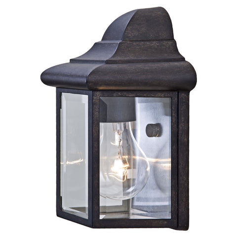 Antique Black Pocket Lantern Wall Light