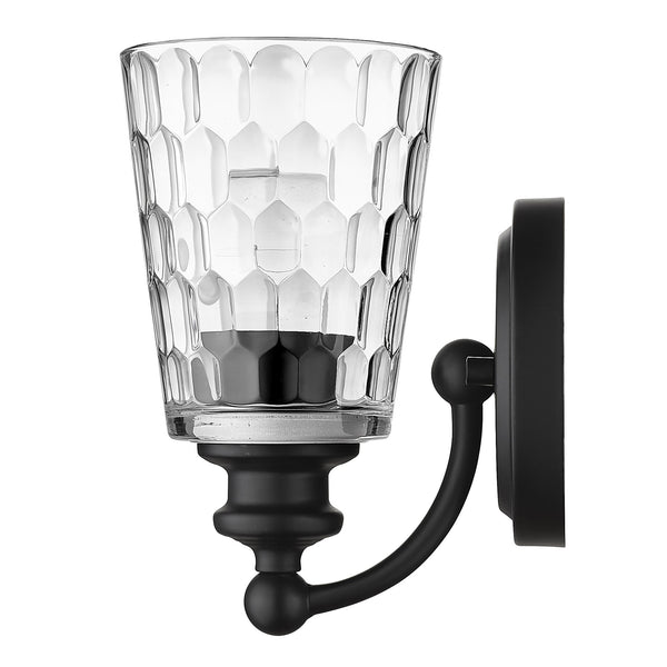 Mae 1-Light Matte Black Sconce