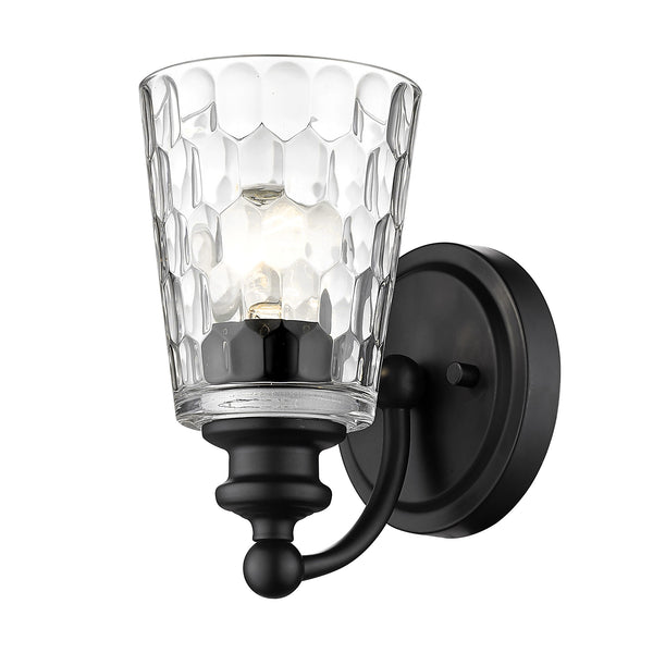 Mae 1-Light Matte Black Sconce