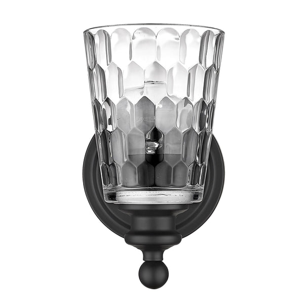 Mae 1-Light Matte Black Sconce