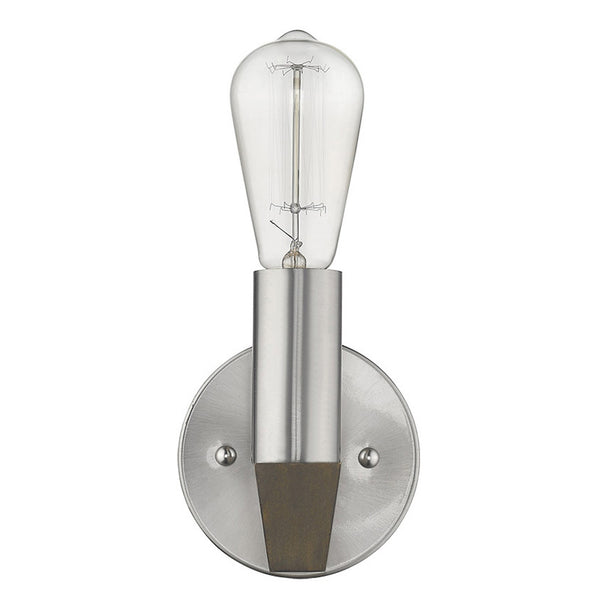 Finnick 1-Light Satin Nickel Sconce