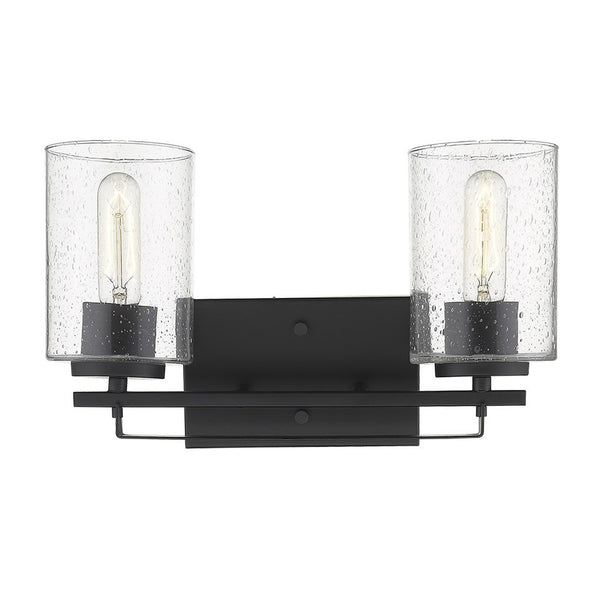 Orella 2-Light Matte Black Sconce