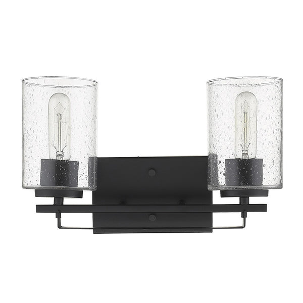 Orella 2-Light Matte Black Sconce