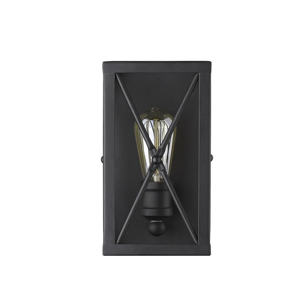 Brooklyn 1-Light Matte Black Sconce