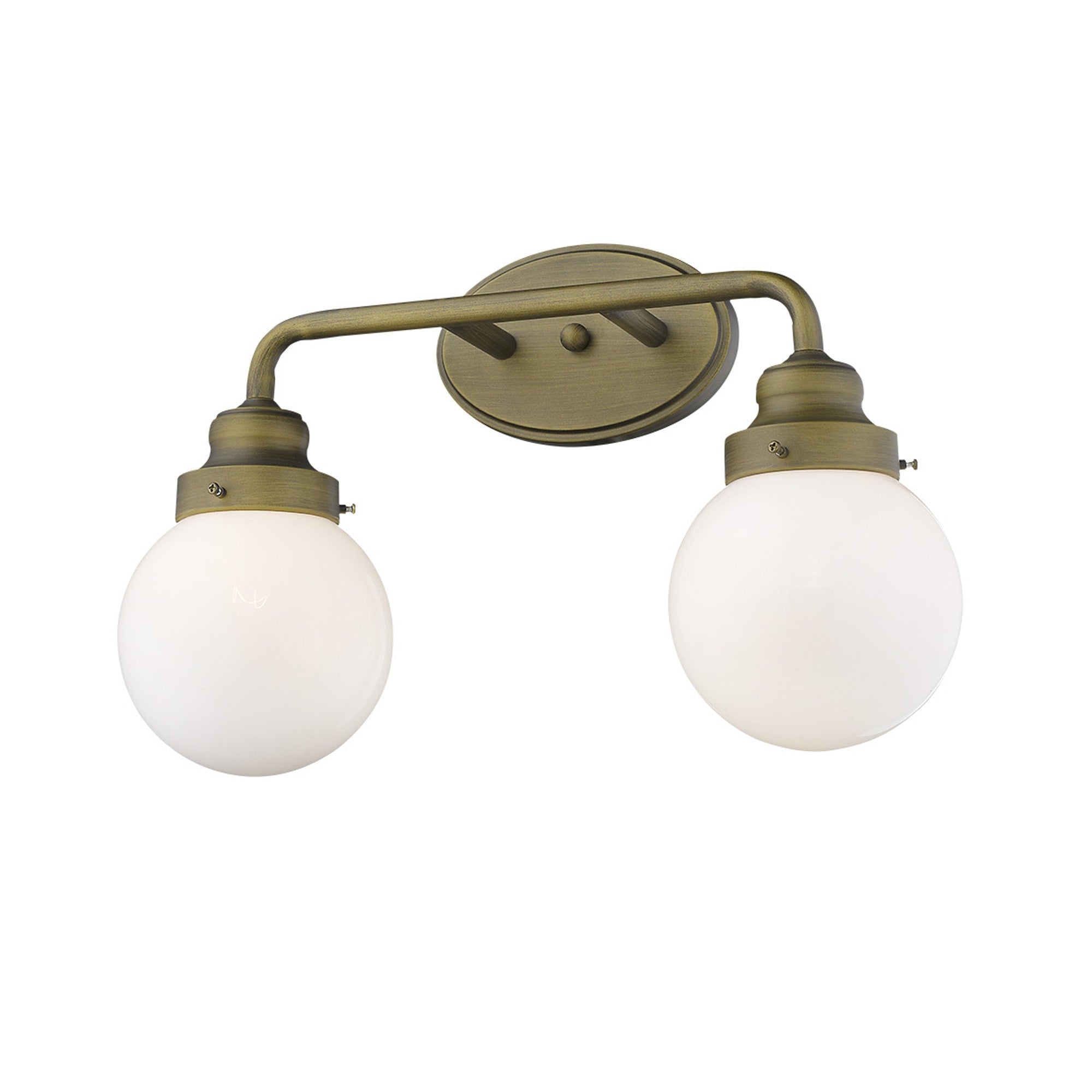 Portsmith 2-Light Raw Brass Vanity