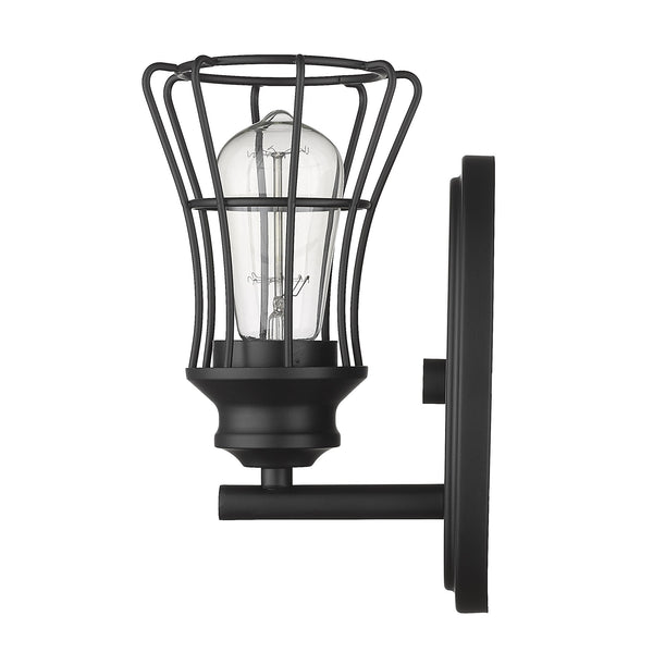 Piers 1-Light Matte Black Sconce