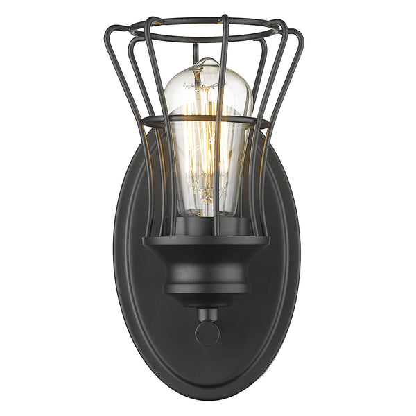 Piers 1-Light Matte Black Sconce