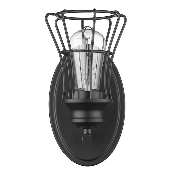 Piers 1-Light Matte Black Sconce