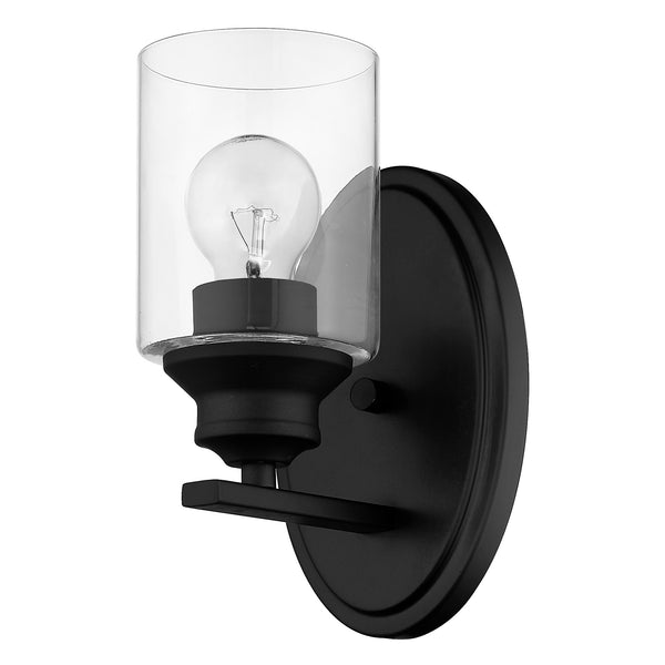 Gemma 1-Light Matte Black Sconce