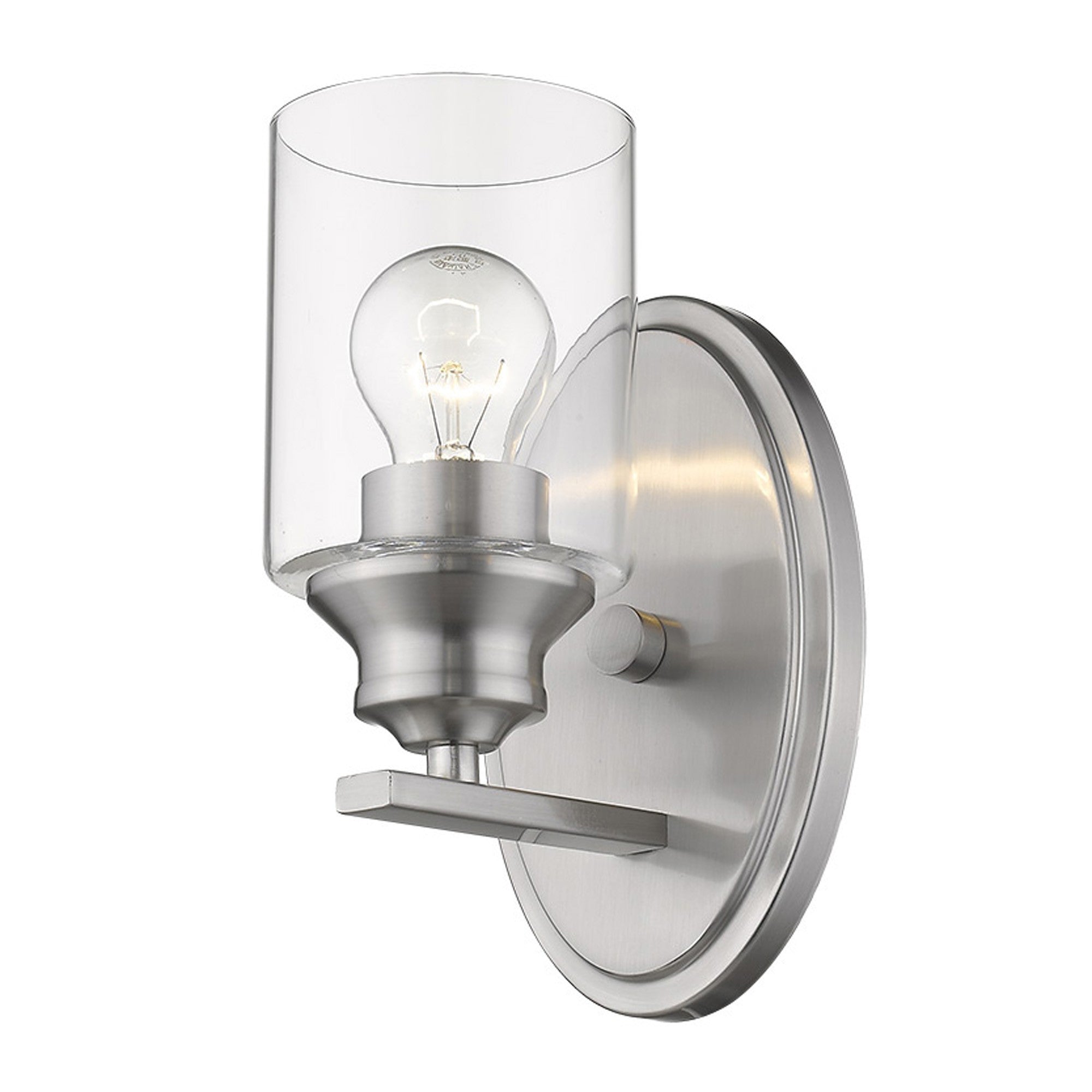 Gemma 1-Light Satin Nickel Sconce