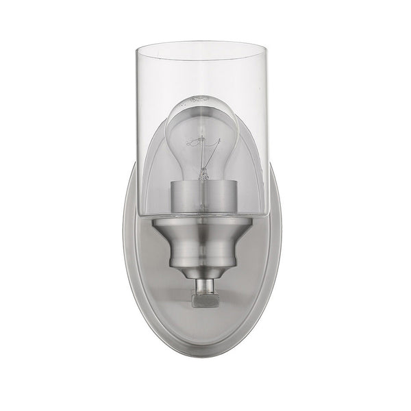 Gemma 1-Light Satin Nickel Sconce