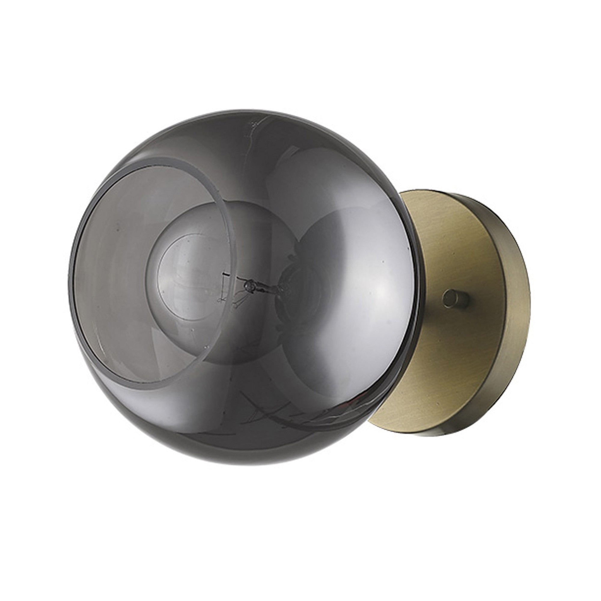 Lunette 1-Light Aged Brass Sconce