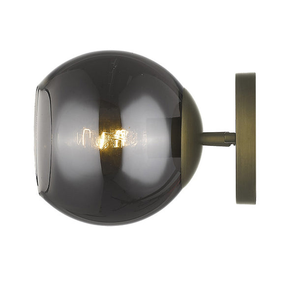 Lunette 1-Light Aged Brass Sconce