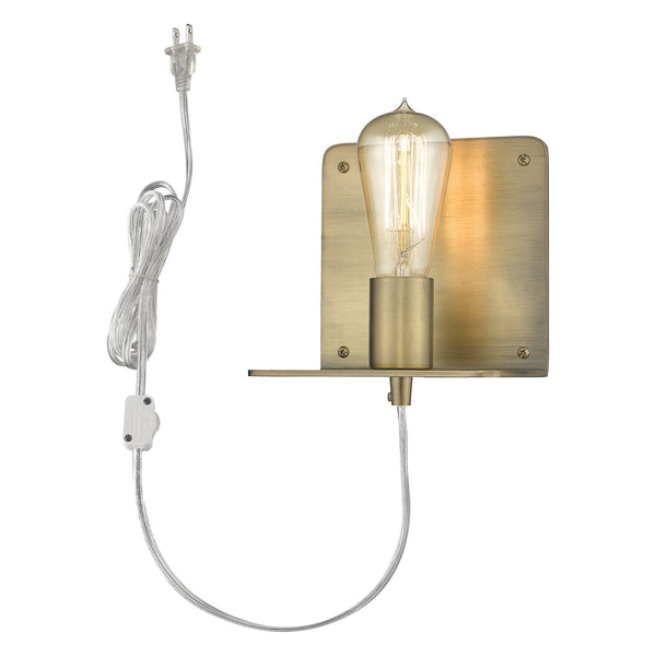 Arris 1-Light Aged Brass Sconce