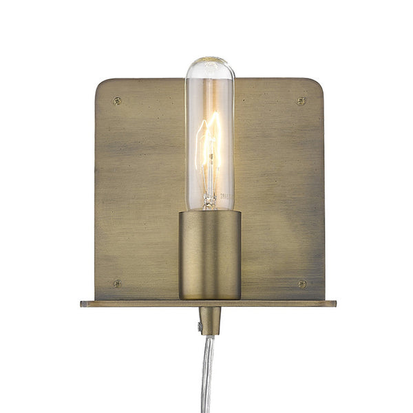 Arris 1-Light Aged Brass Sconce