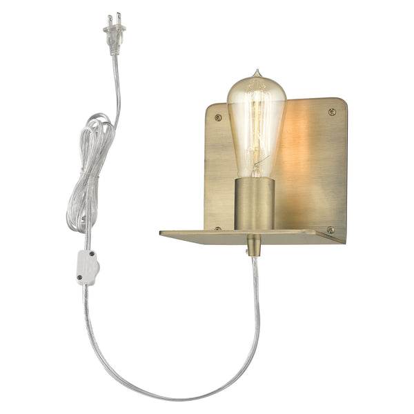 Arris 1-Light Aged Brass Sconce