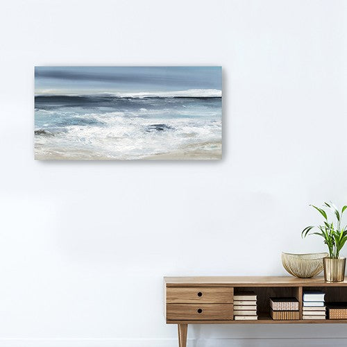 20" Long Beach Shore Canvas Wall Art